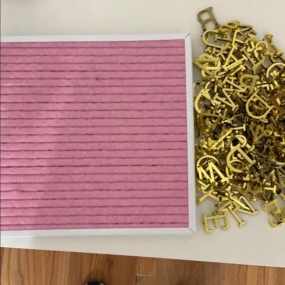 letter board and letters